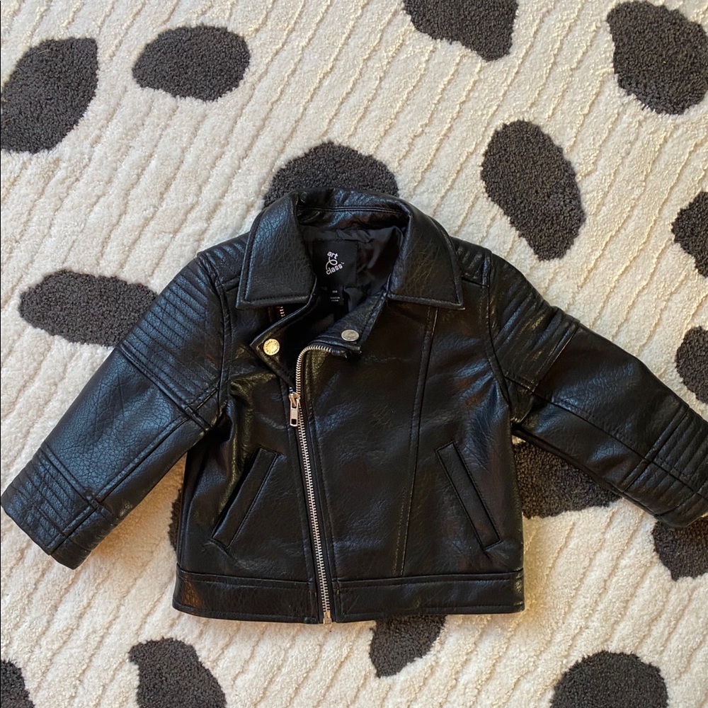 18 month leather jacket punk baby toddler coat